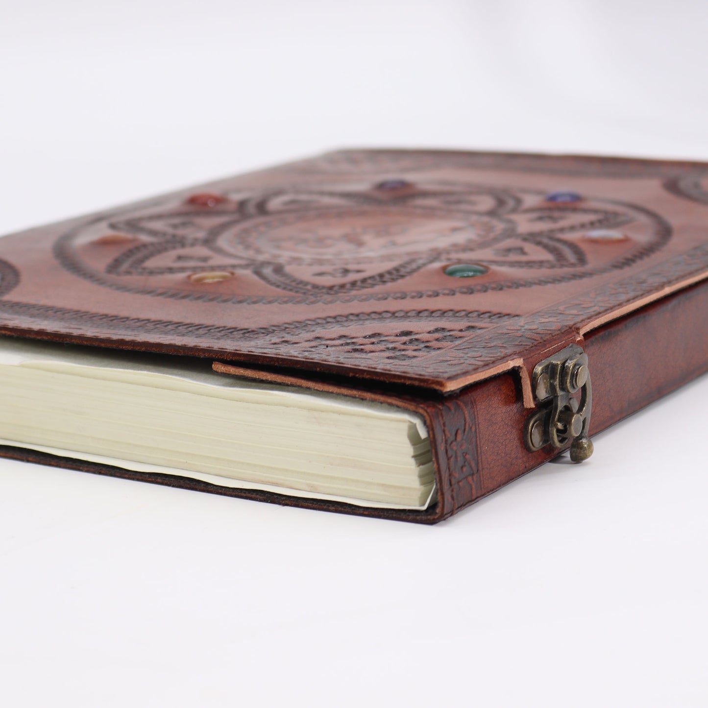 Grand carnet funéraire - Pierres de chakra, dragon et mandala