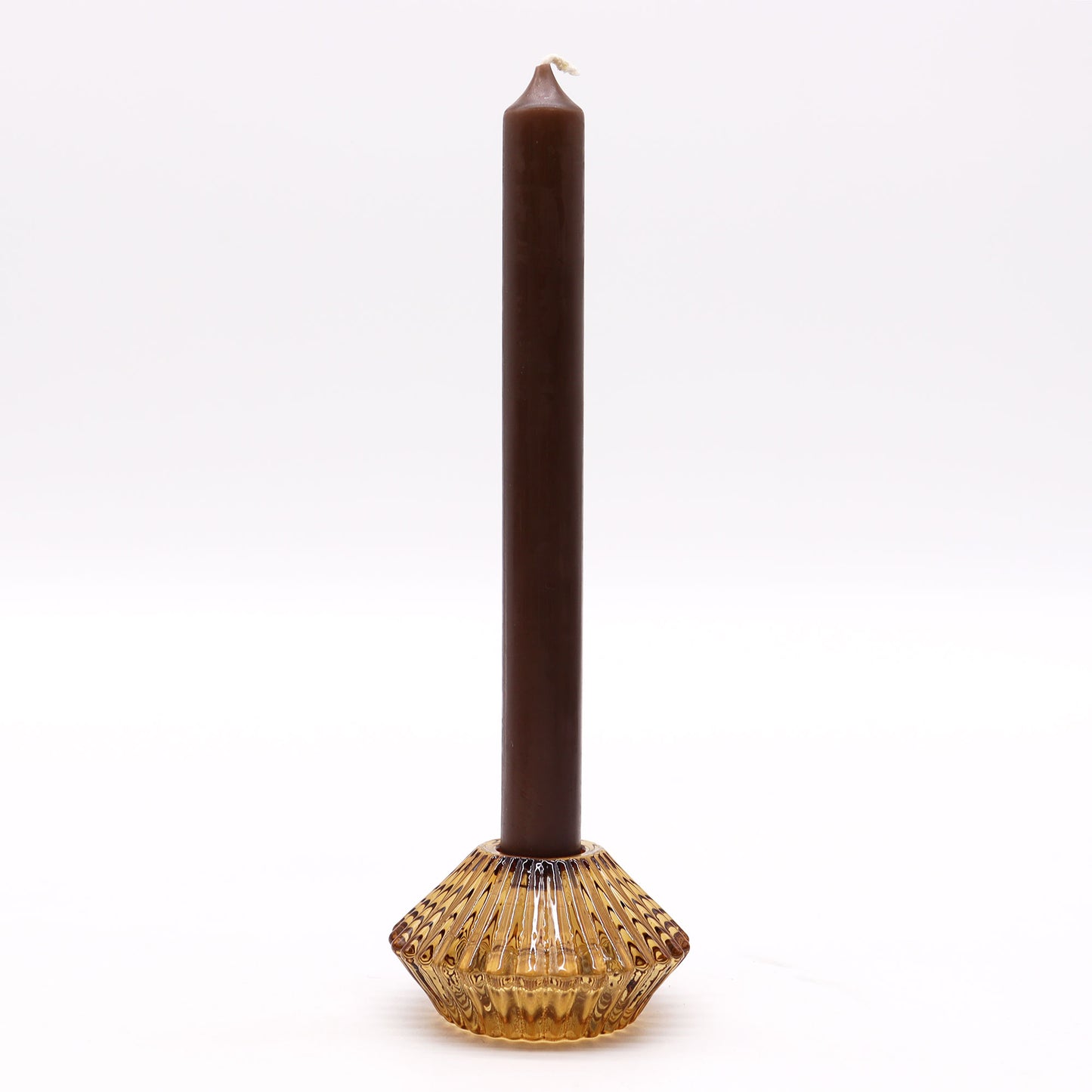 Bougeoir réversible à motif floral - Ambre