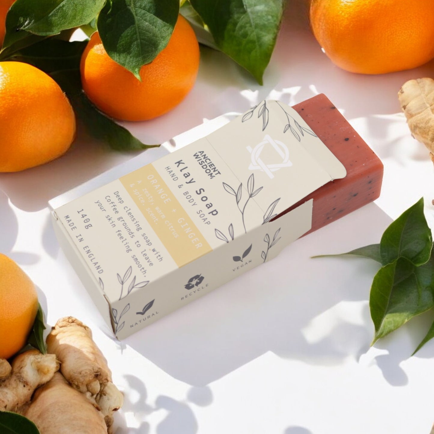 Savon à l'argile - Orange et gingembre