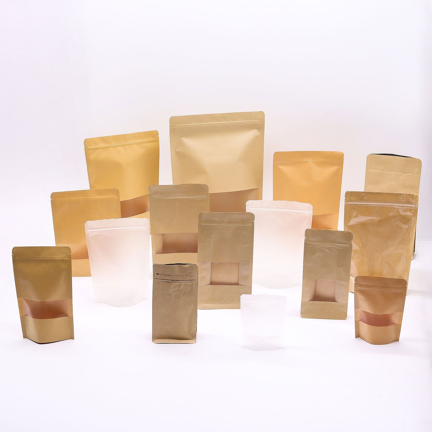 Sac kraft avec fenêtre 10x16 cm