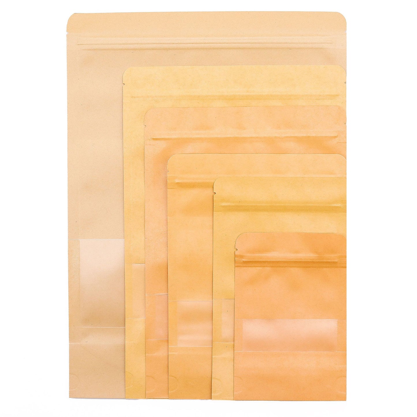 Sac kraft avec fenêtre 10x16 cm