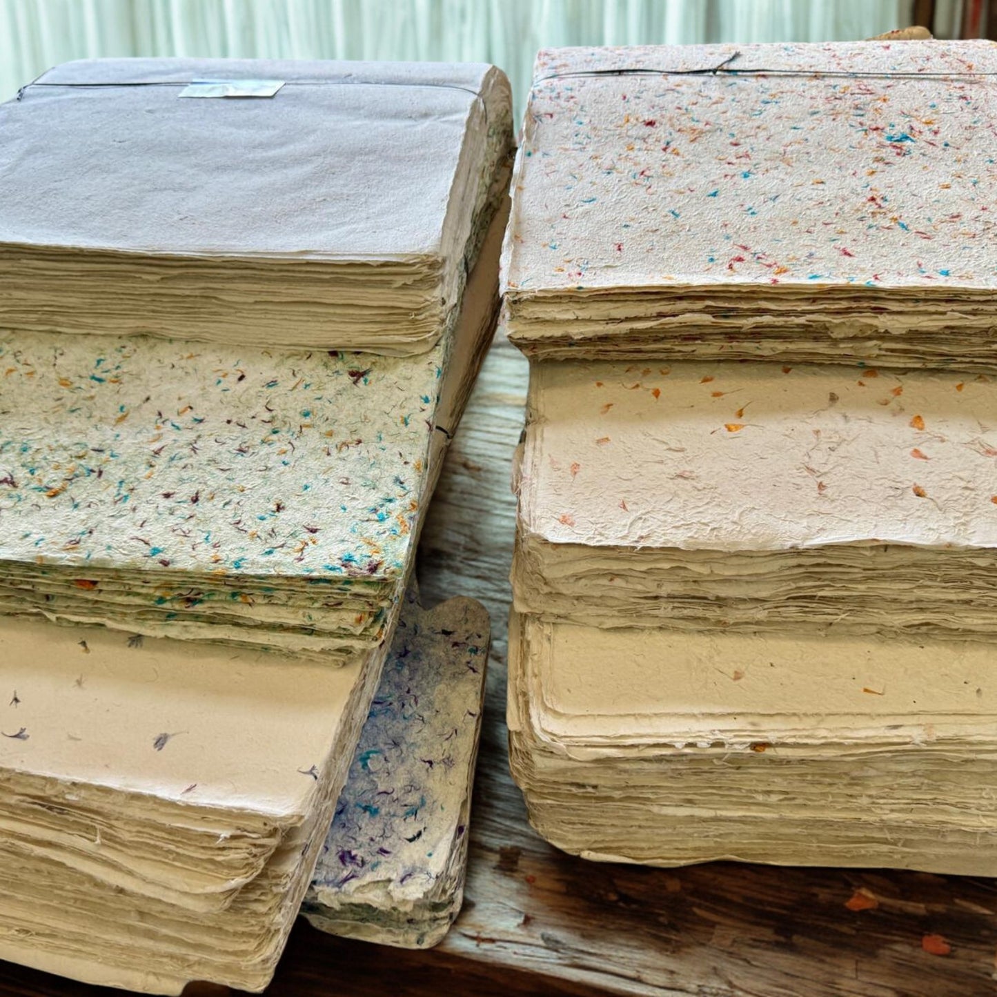 Papier cadeau fait main Lokta - Mélange de coton