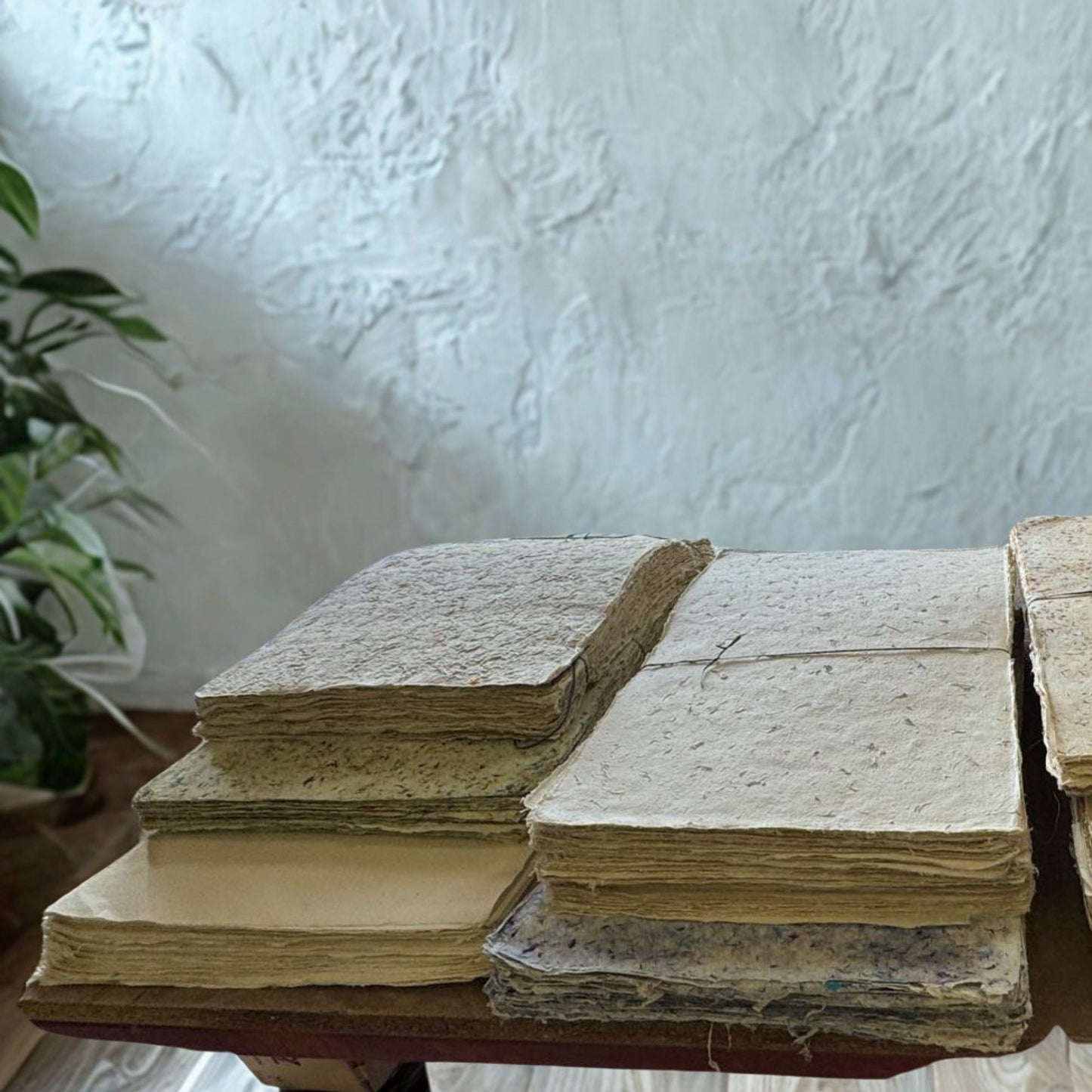 Papier cadeau fait main Lokta - Mélange de coton