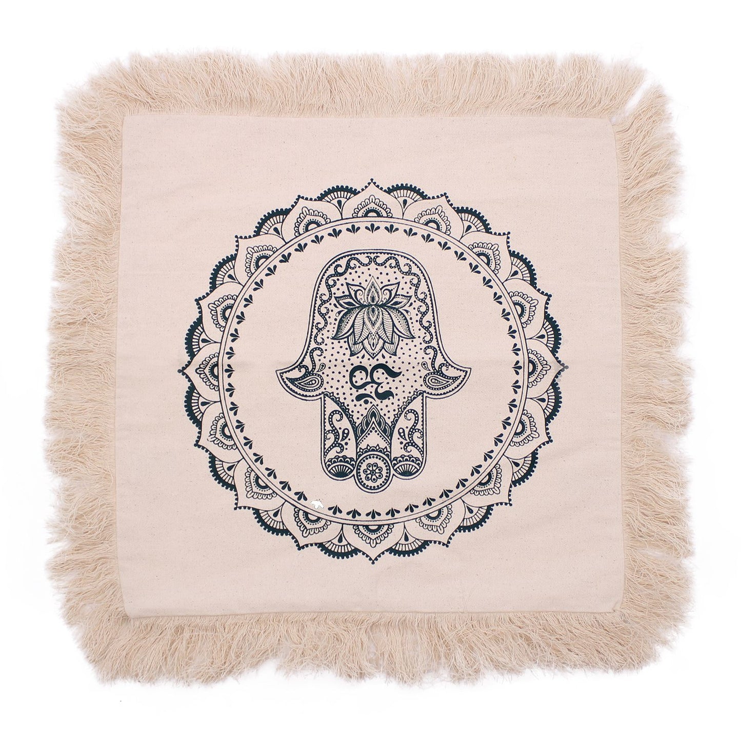 Coussin Mandala Hamsa - 45x45cm - Vert