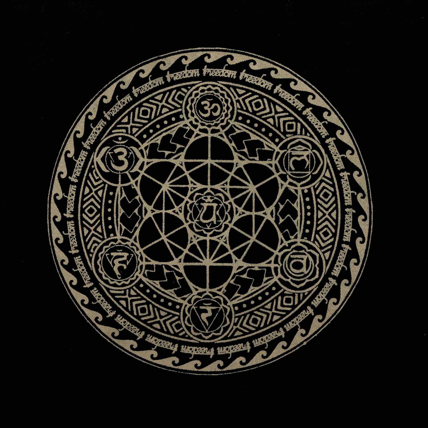 Sac fourre-tout extra large (38 x 15 x 43 cm), couleur chocolat 14 oz - Mandala Libertad