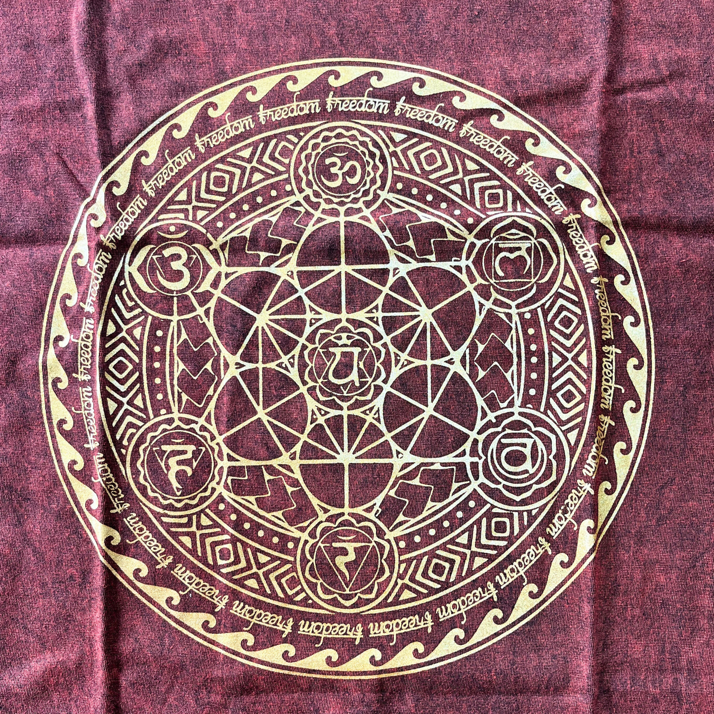 T-shirt oversize Nomad Sari - Chakra - Bordeaux