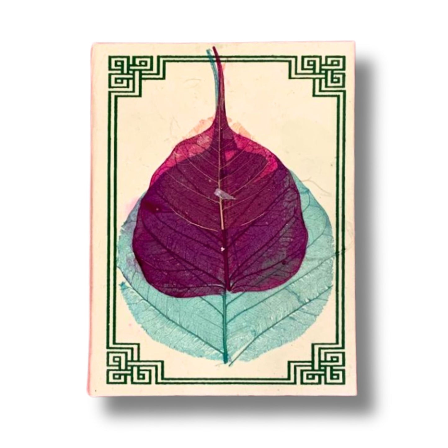 Grand carnet Lokta - Feuilles colorées (21 x 15 cm) - 45 feuilles