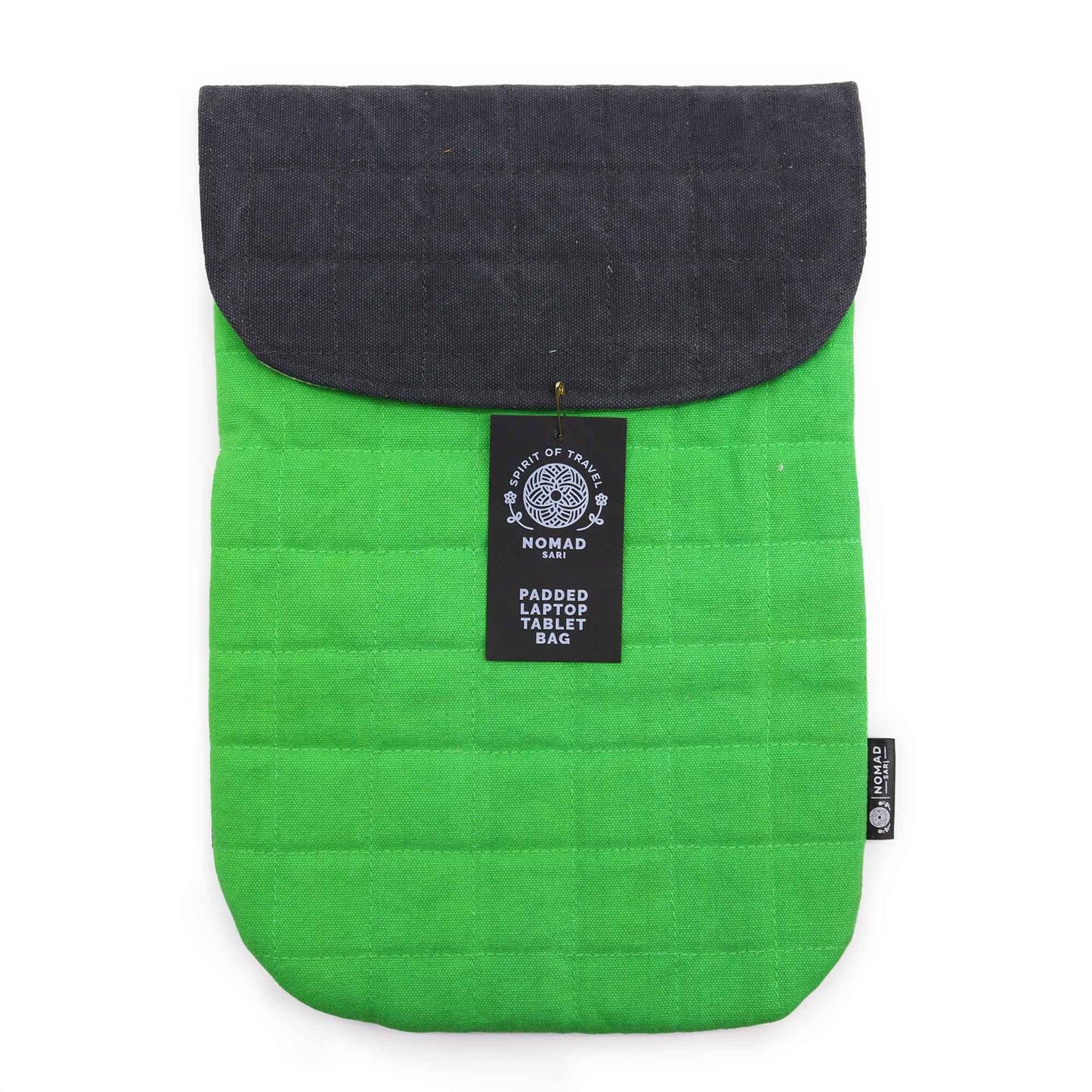 Housse rembourrée pour ordinateur portable - Vert grenouille - 14 oz