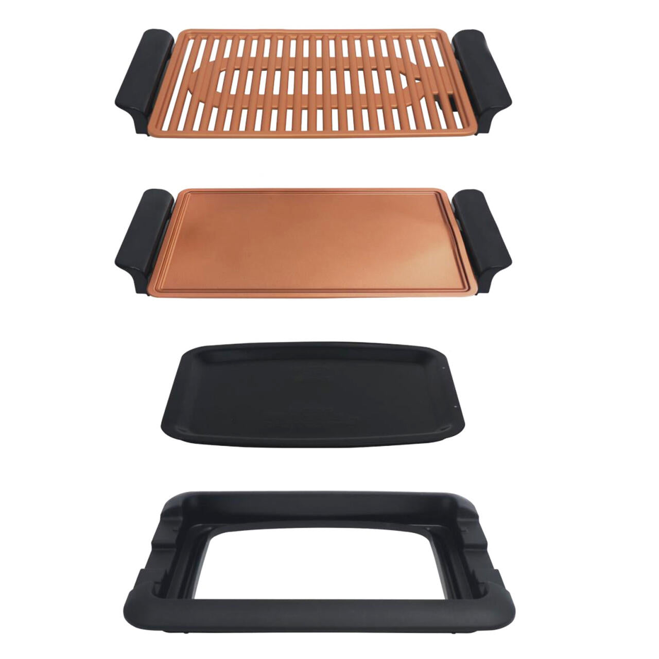 Grill, Plancha, Barbecue, Électrique, Cuivre, Sans fumée