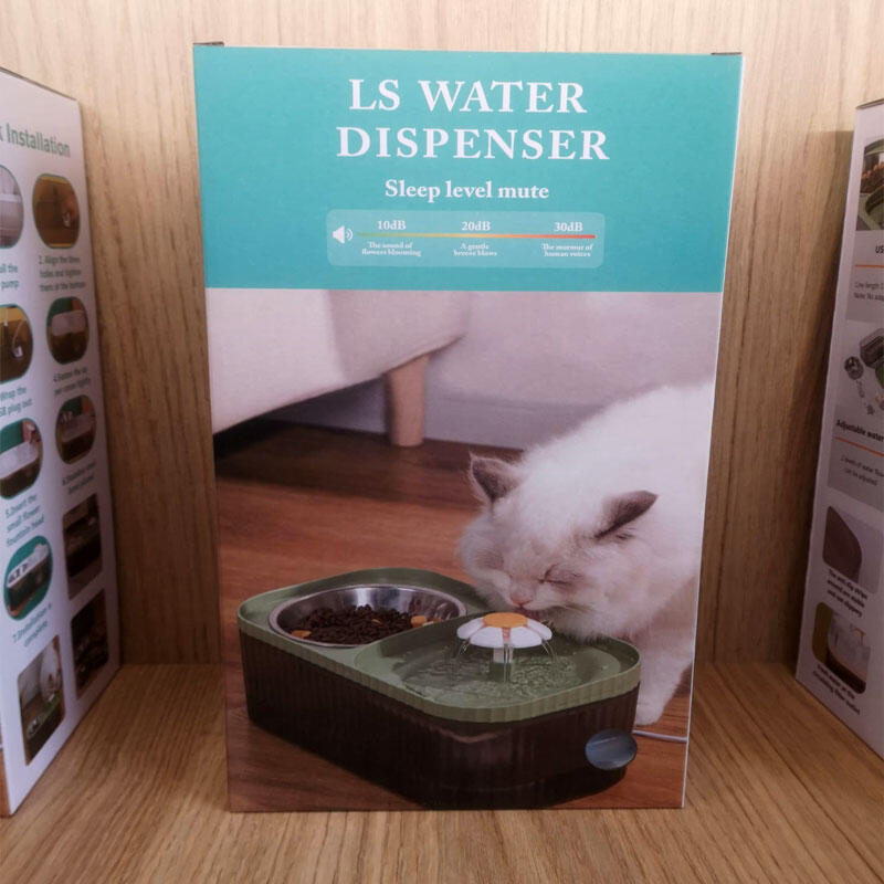Mangeoire et abreuvoir pour animaux avec fontaine