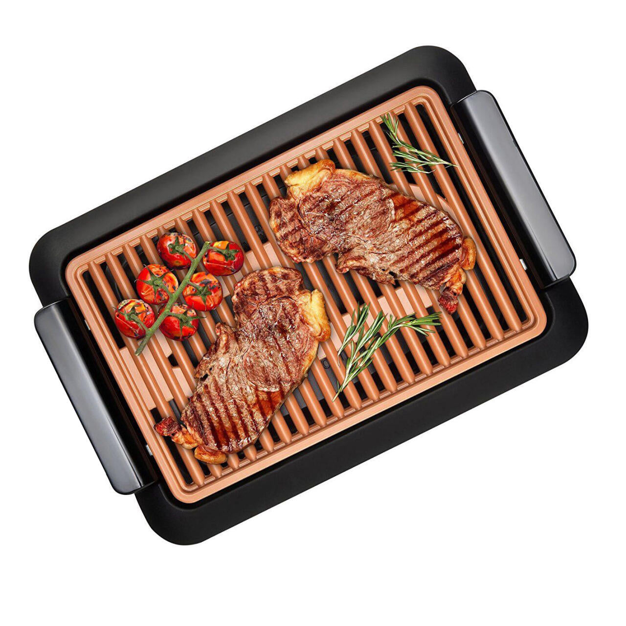 Grill, Plancha, Barbecue, Électrique, Cuivre, Sans fumée
