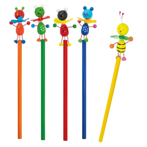 LOT DE 5 CRAYONS "BIBY"