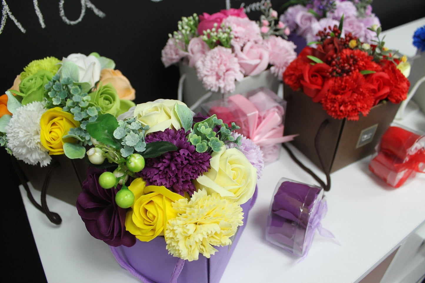 Bouquet de fleurs de savon - Fleurs de printemps
