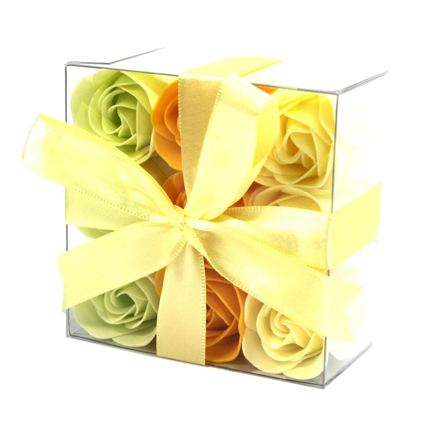 Lot de 9 fleurs de savon - Roses lavande