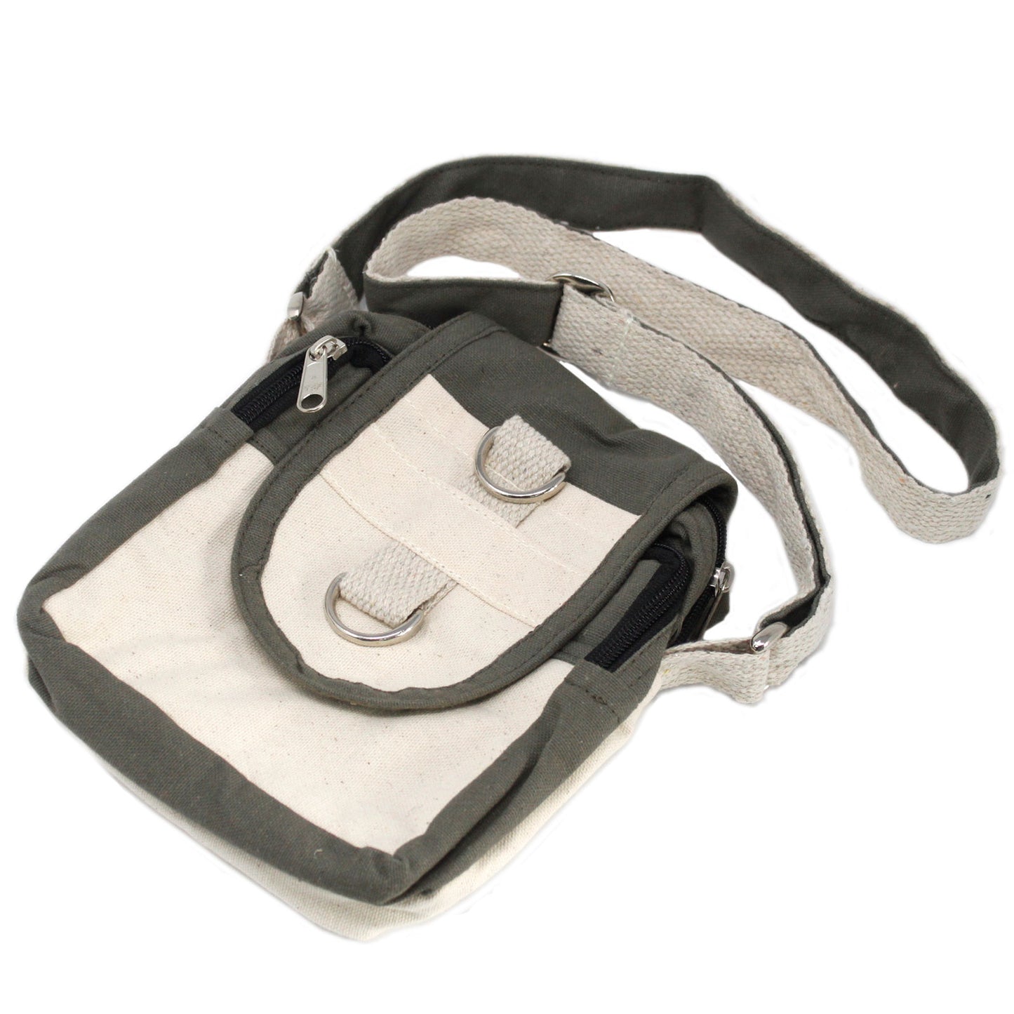 Sacs de voyage en coton naturel - Anthracite