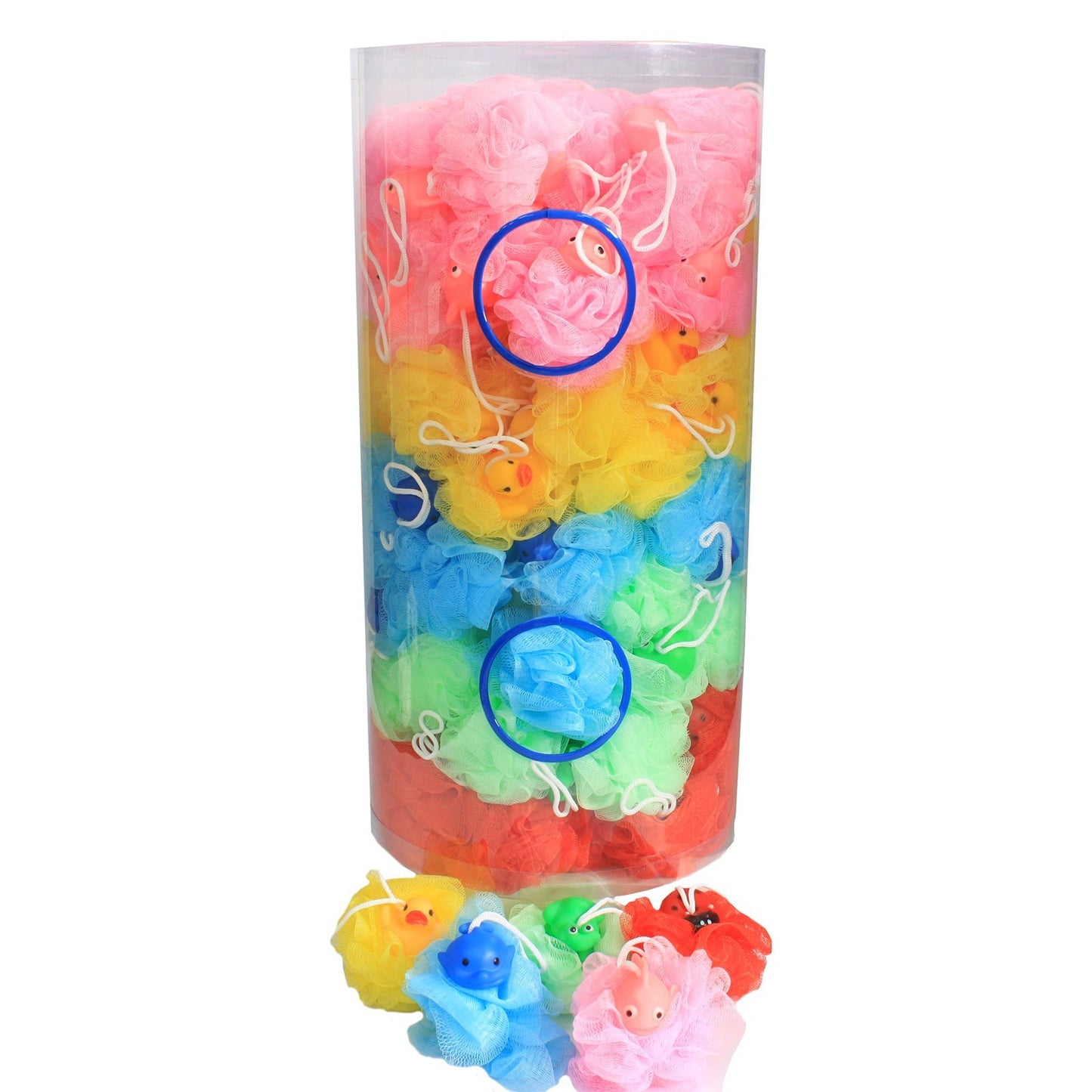 Éponge de bain - Jouet couineur 5 pièces assorties 30 g
