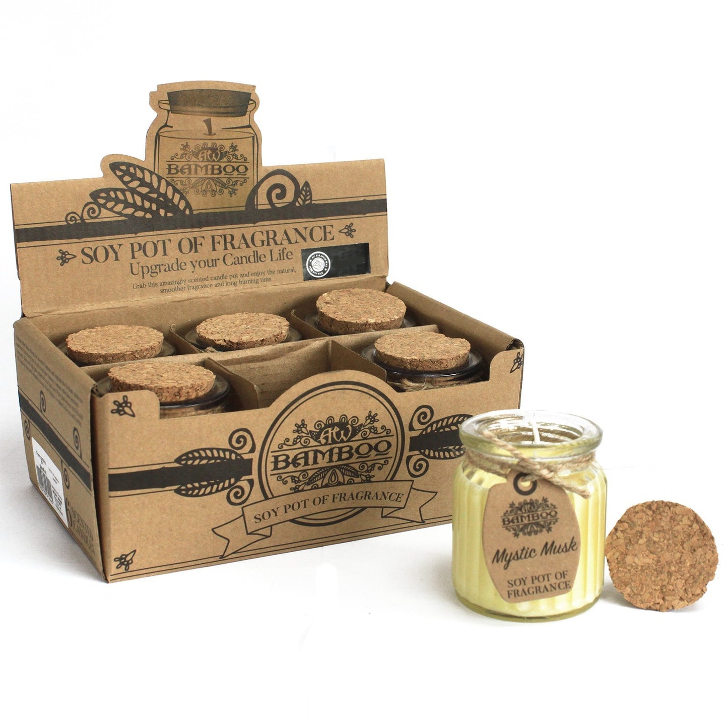 Bougie en pot en cire de soja - Musc