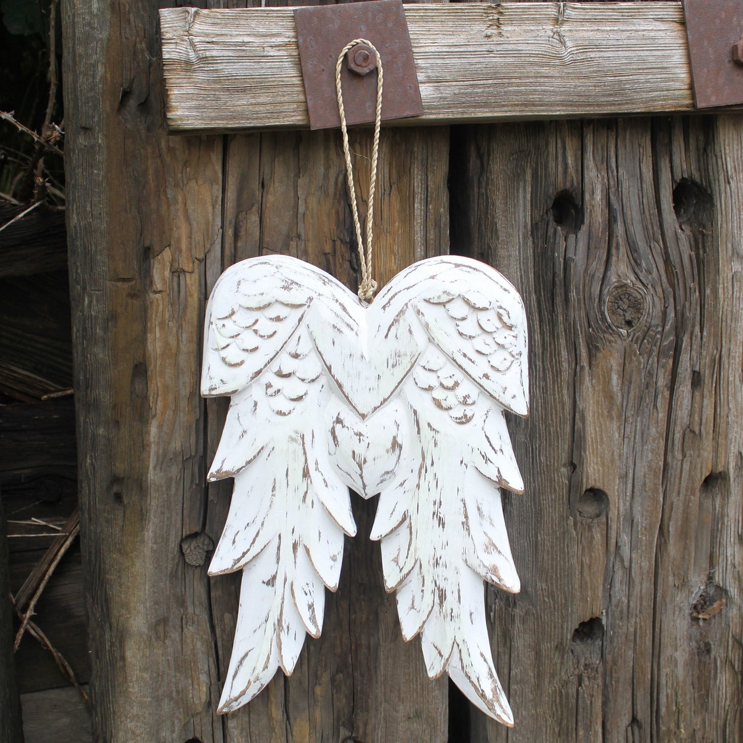 Ailes d'ange doubles faites à la main - 31 cm