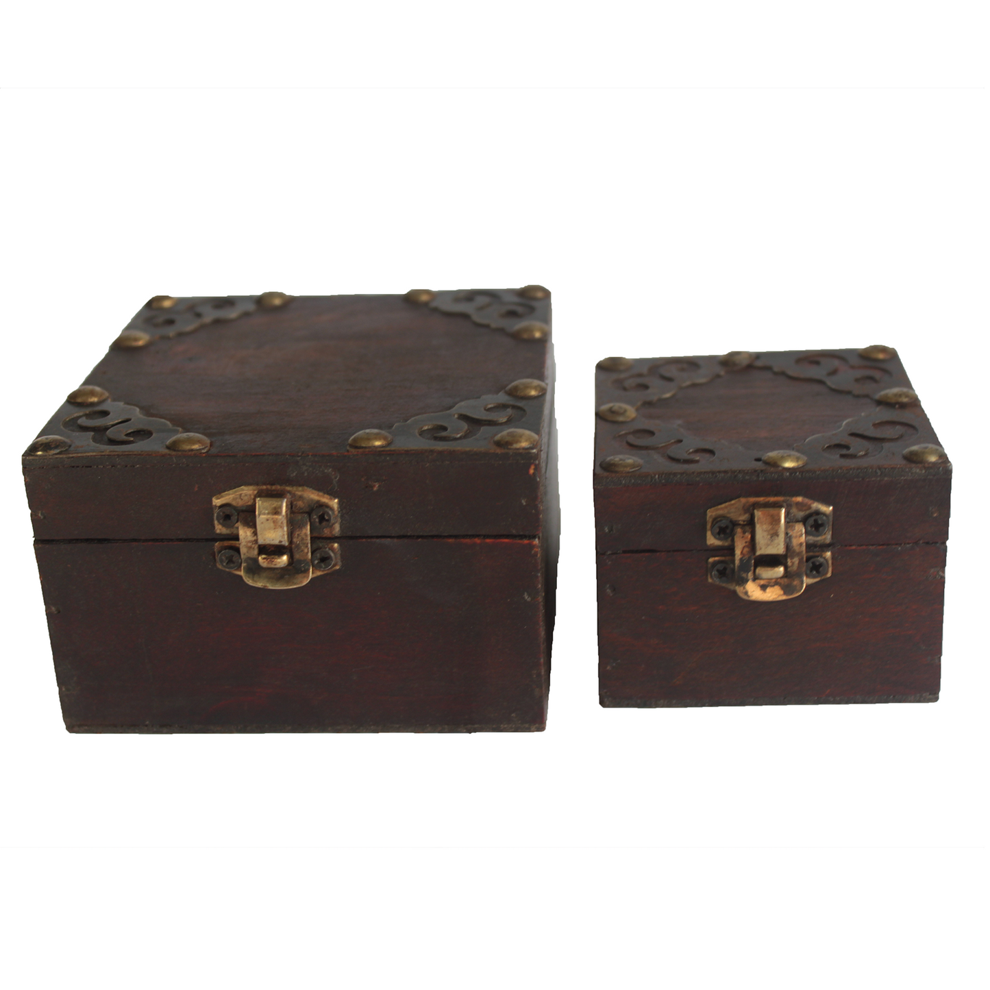 Lot de 2 boîtes gothiques carrées