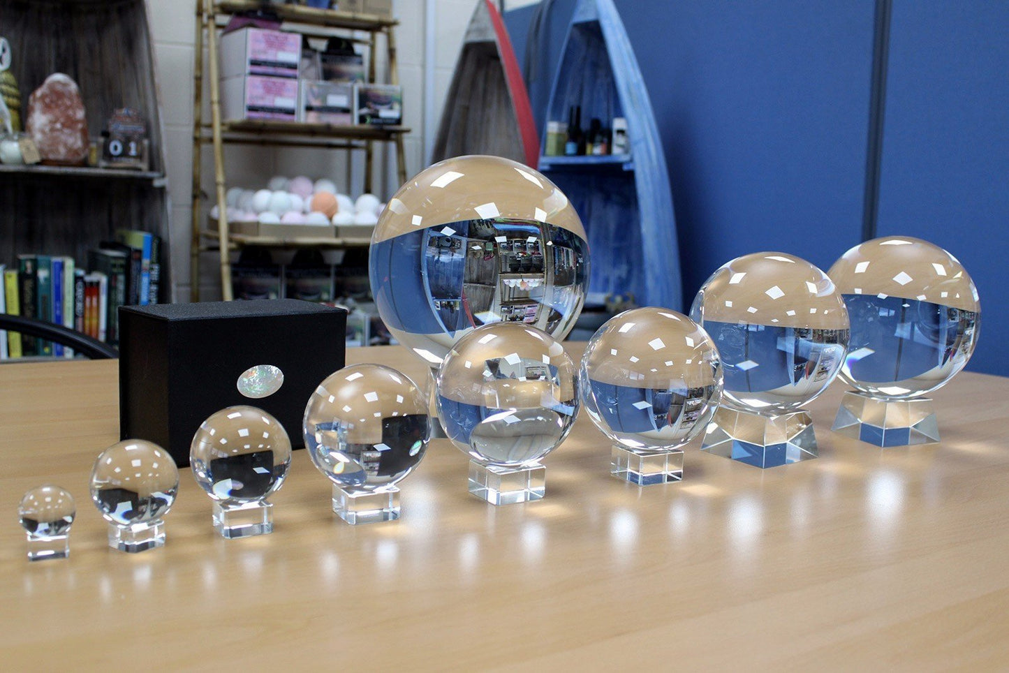 Boule de cristal avec support 40 mm