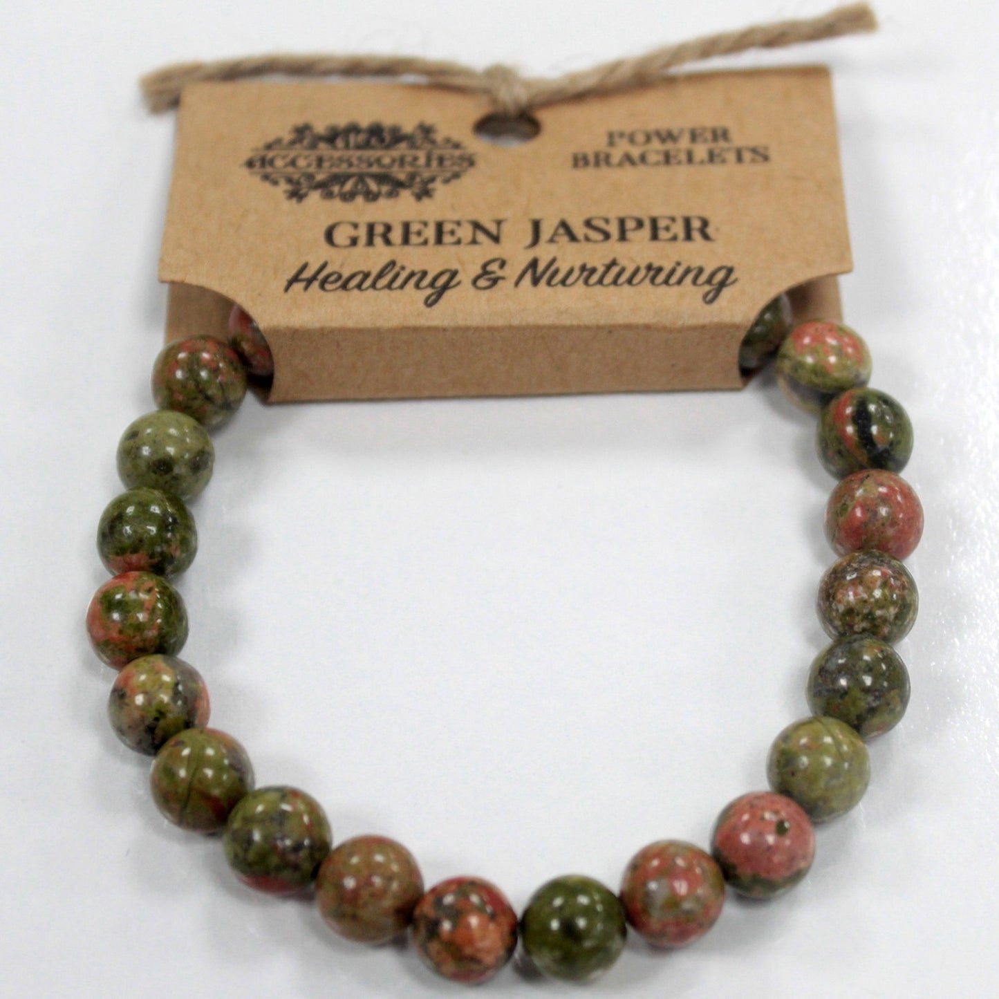 Bracelet énergétique - Jaspe vert