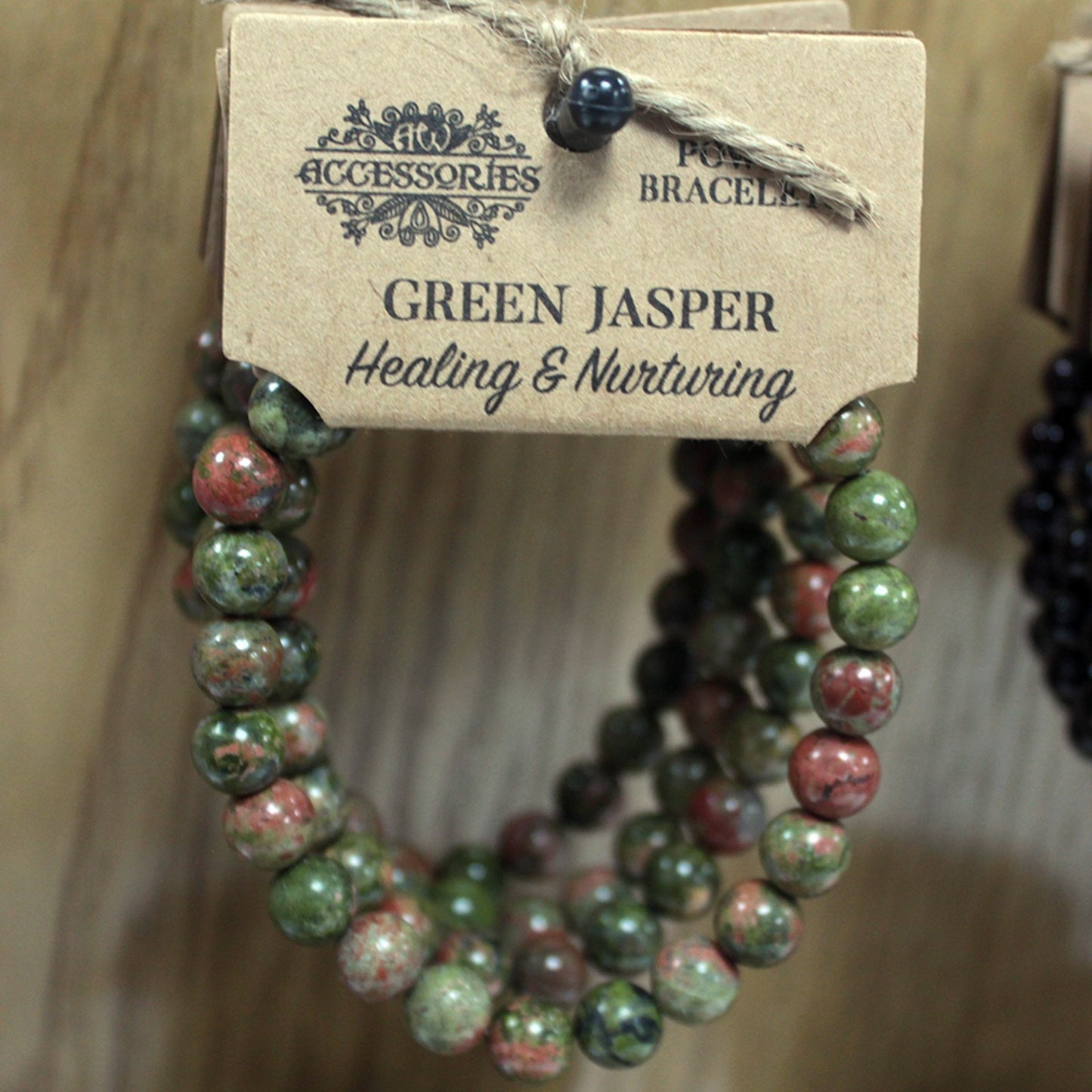 Bracelet énergétique - Jaspe vert