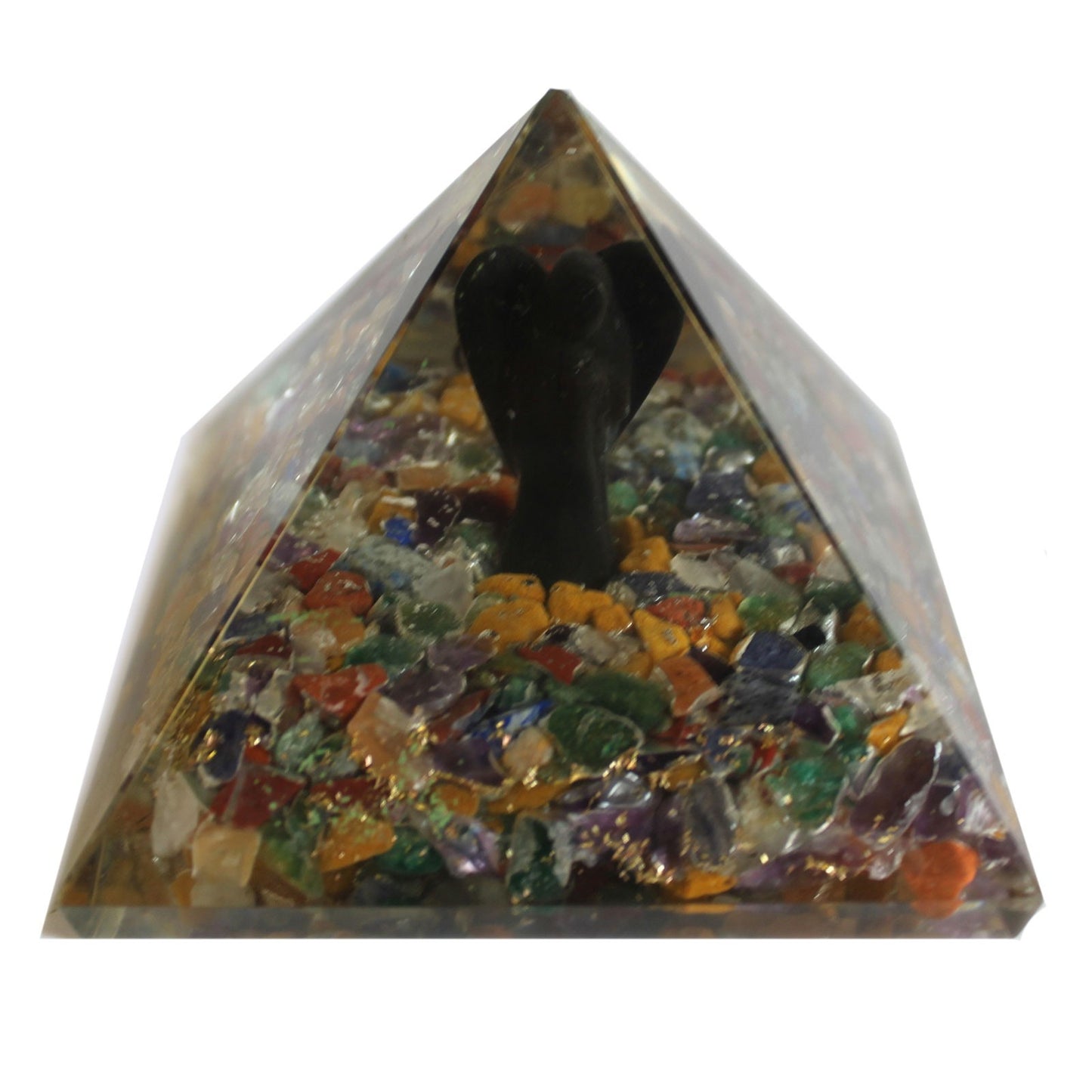 Grande pyramide d'orgonite 70 mm - Angelo