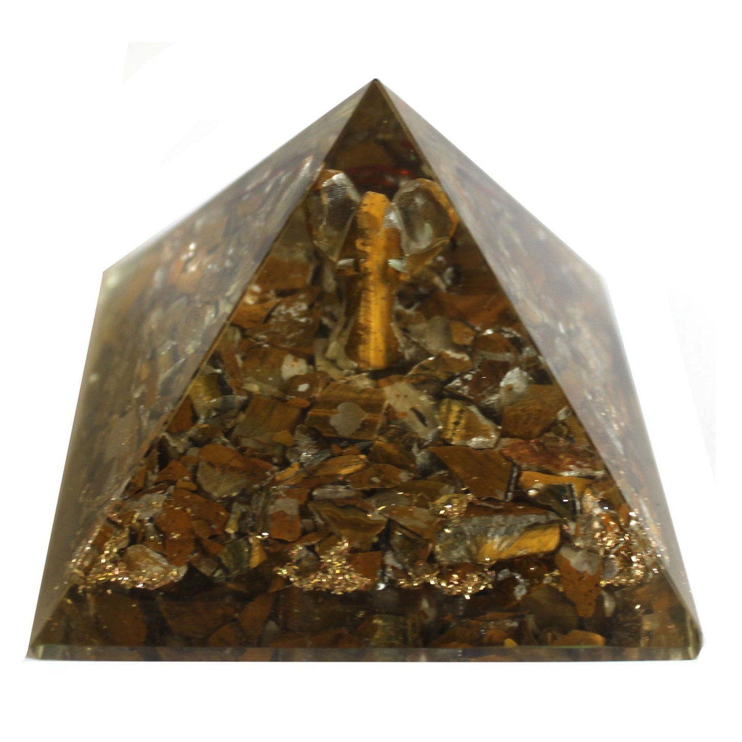 Grande pyramide d'orgonite 70 mm - Angelo