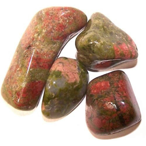 24 x L Pierres roulées - Unakite