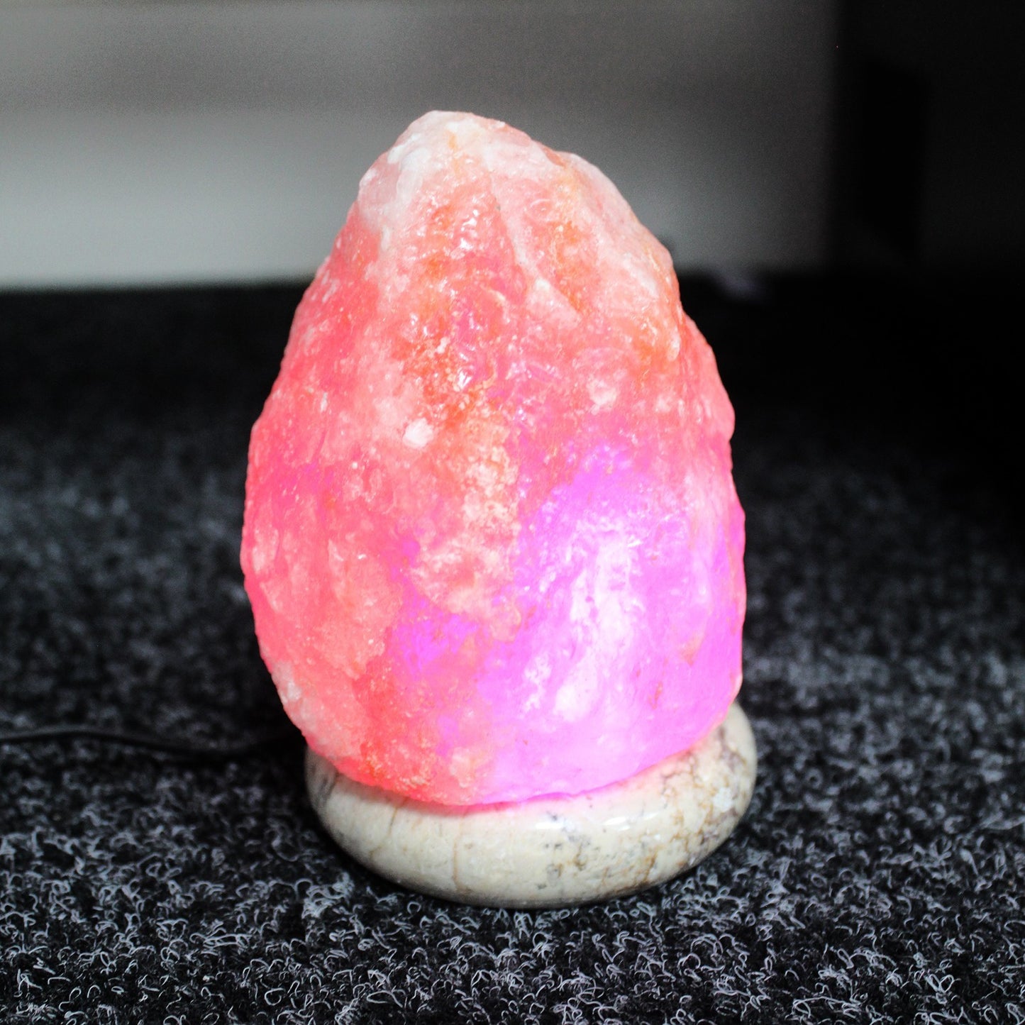 Lampe de sel naturelle USB de qualité - 11,5 cm (multicolore)