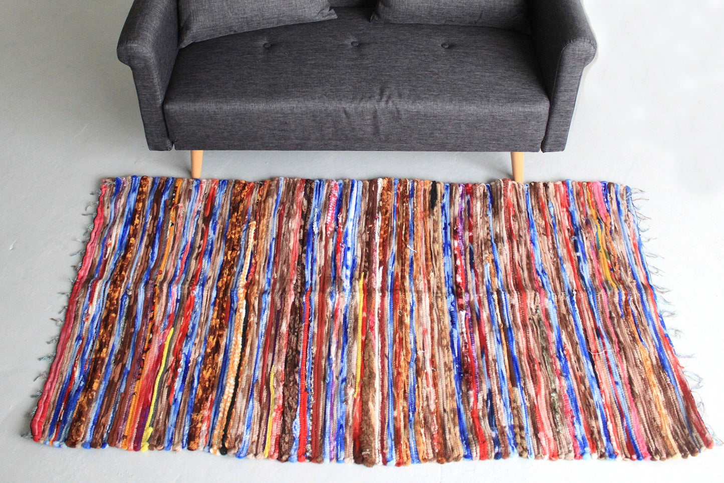 Grand tapis en chiffon - 105x185cm