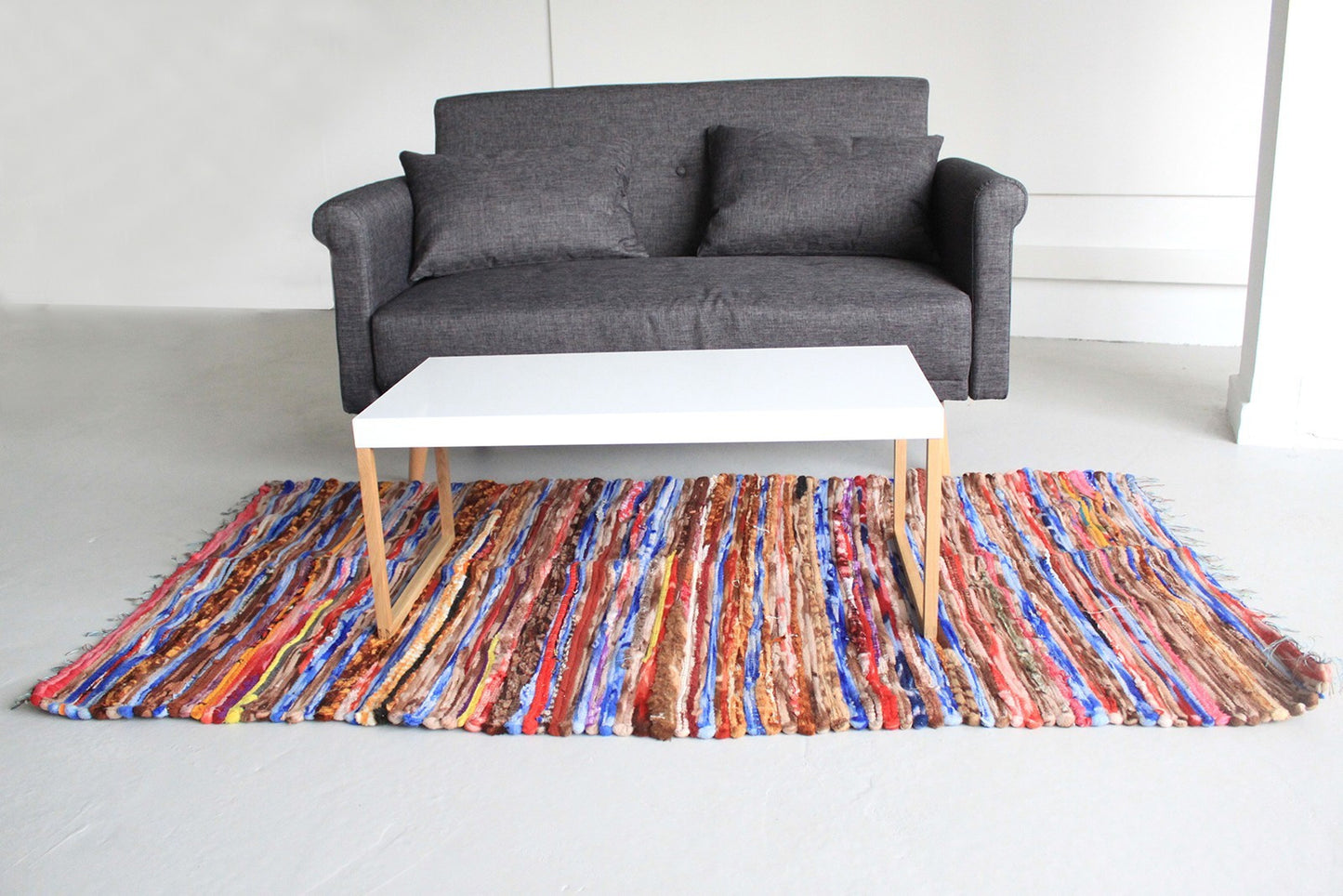 Grand tapis en chiffon - 105x185cm