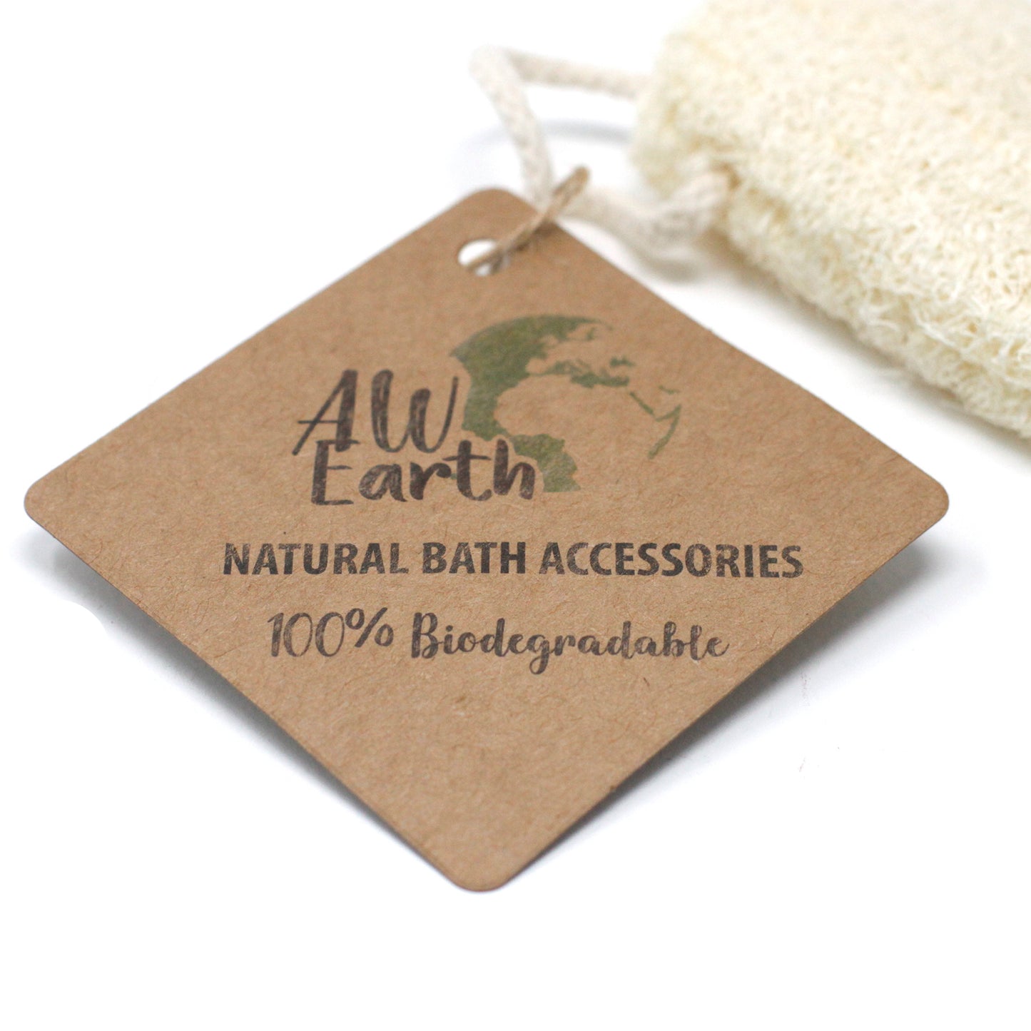 Gommage naturel en luffa sur corde - 12,7 cm