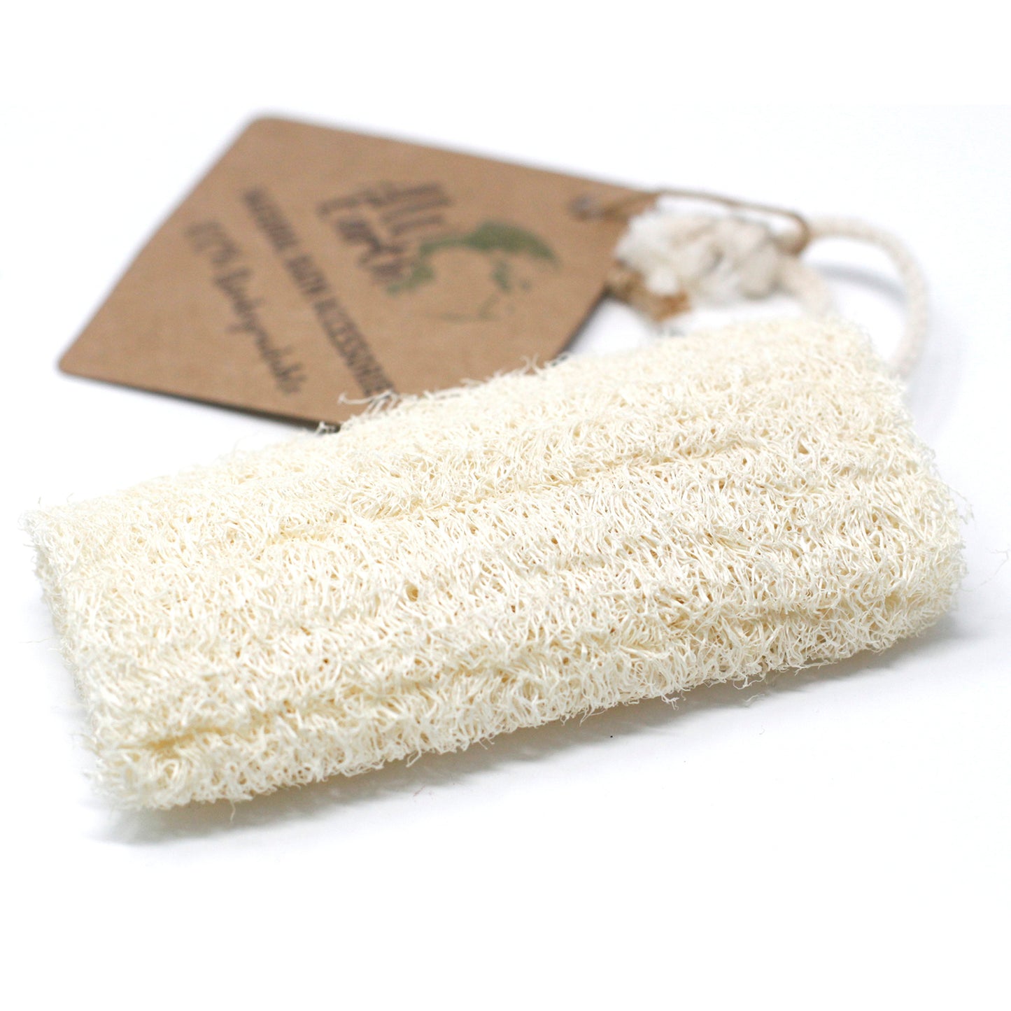 Gommage naturel en luffa sur corde - 12,7 cm