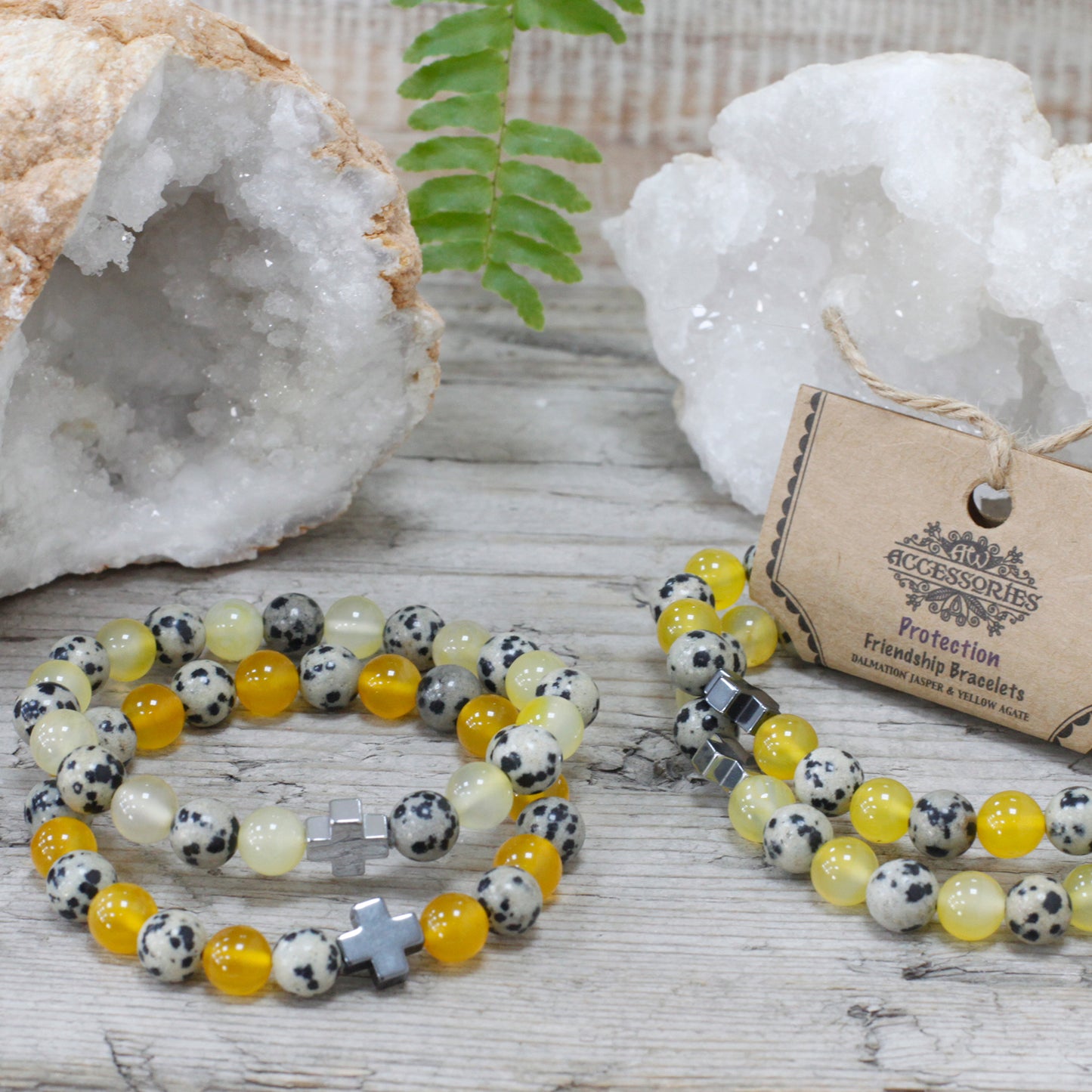 2 bracelets en pierres précieuses - Protection