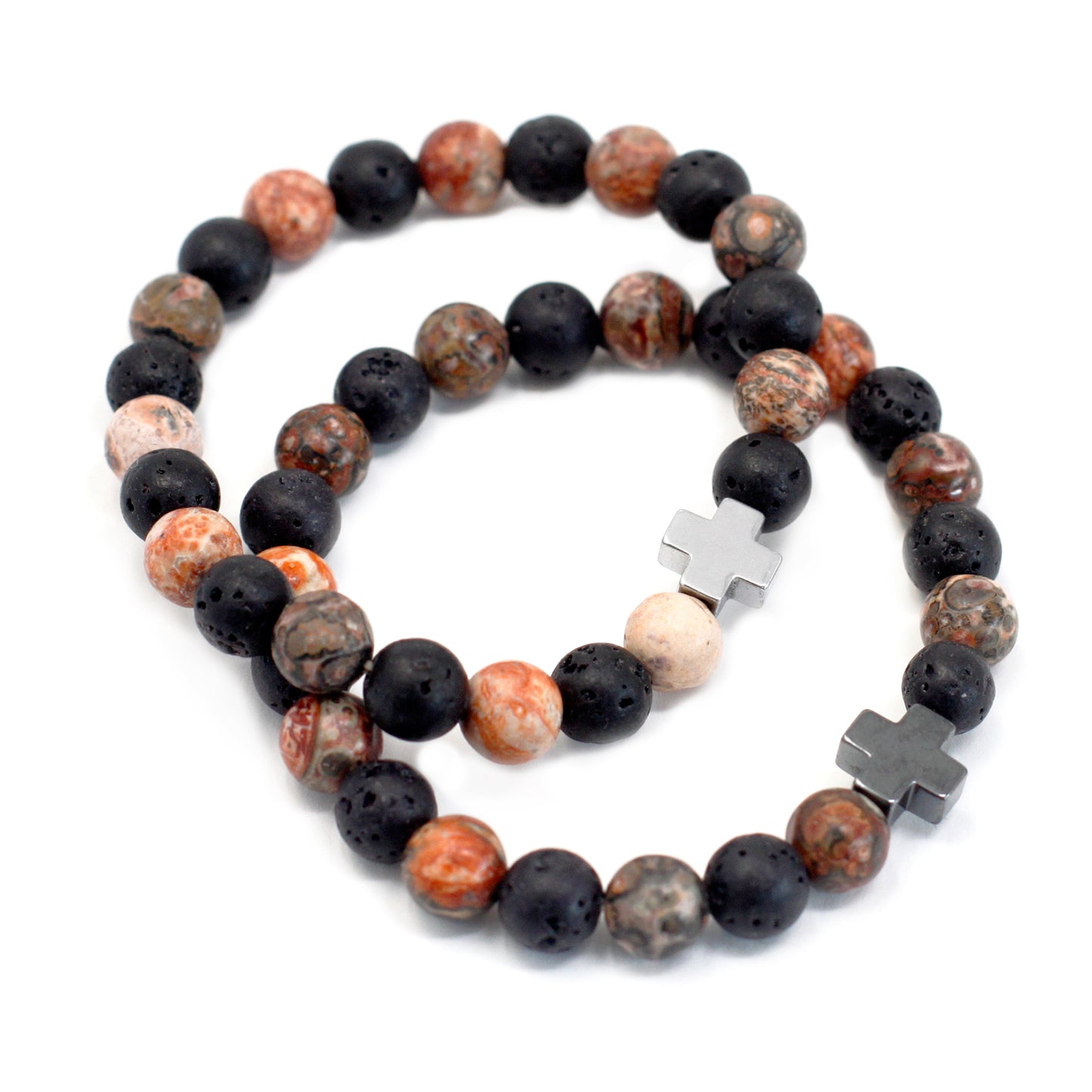 2 bracelets en pierres précieuses - Éternité