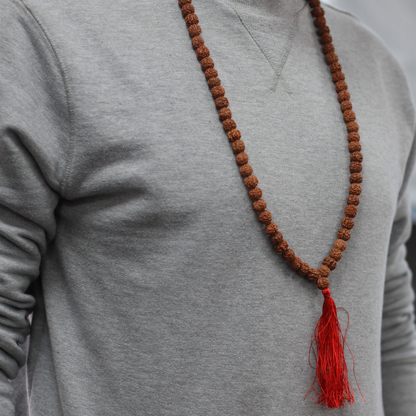 Mala Japa 108 Rudraksha - Marron