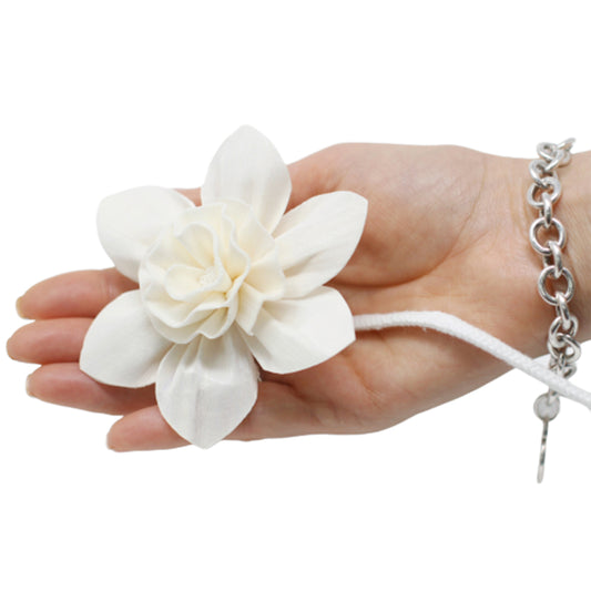 Diffuseur de fleurs naturelles - Grand lys sur corde