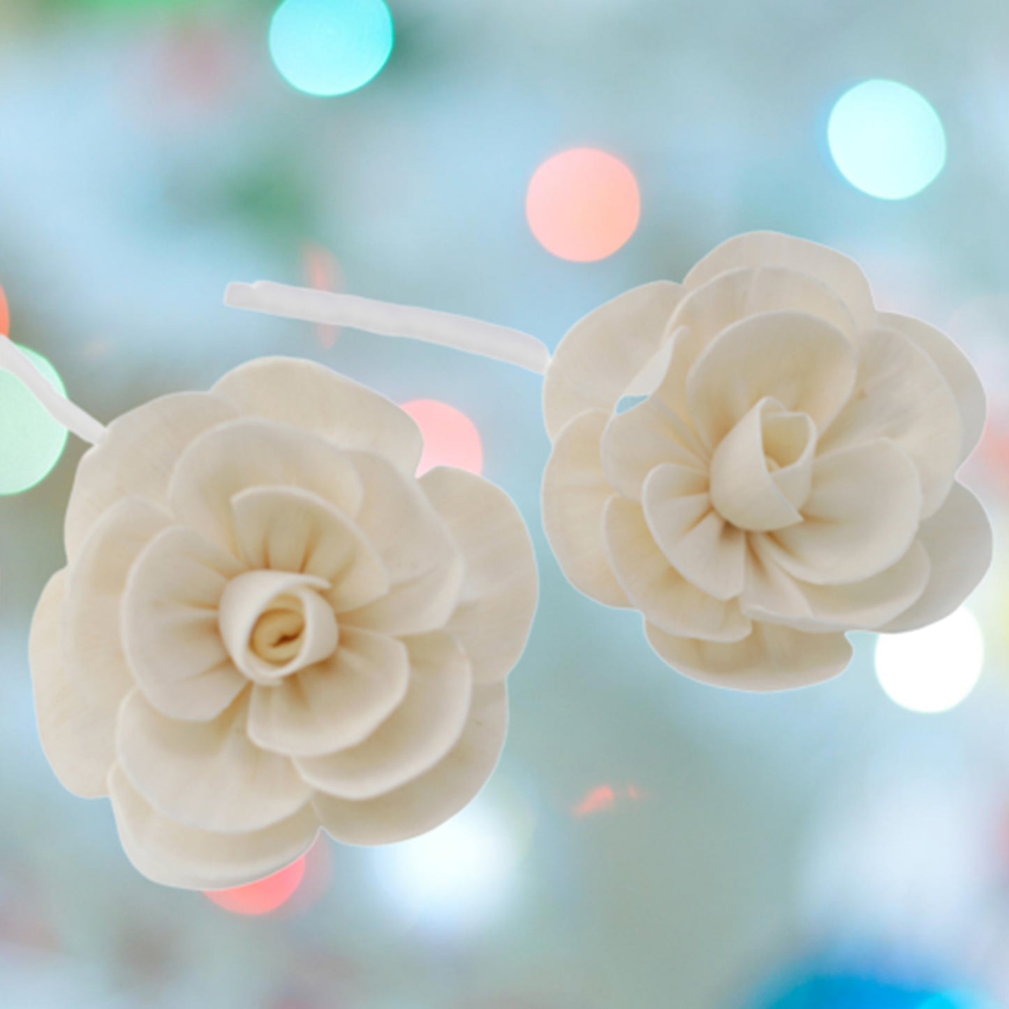 Fleurs naturelles pour diffuseur - Grand lotus sur corde
