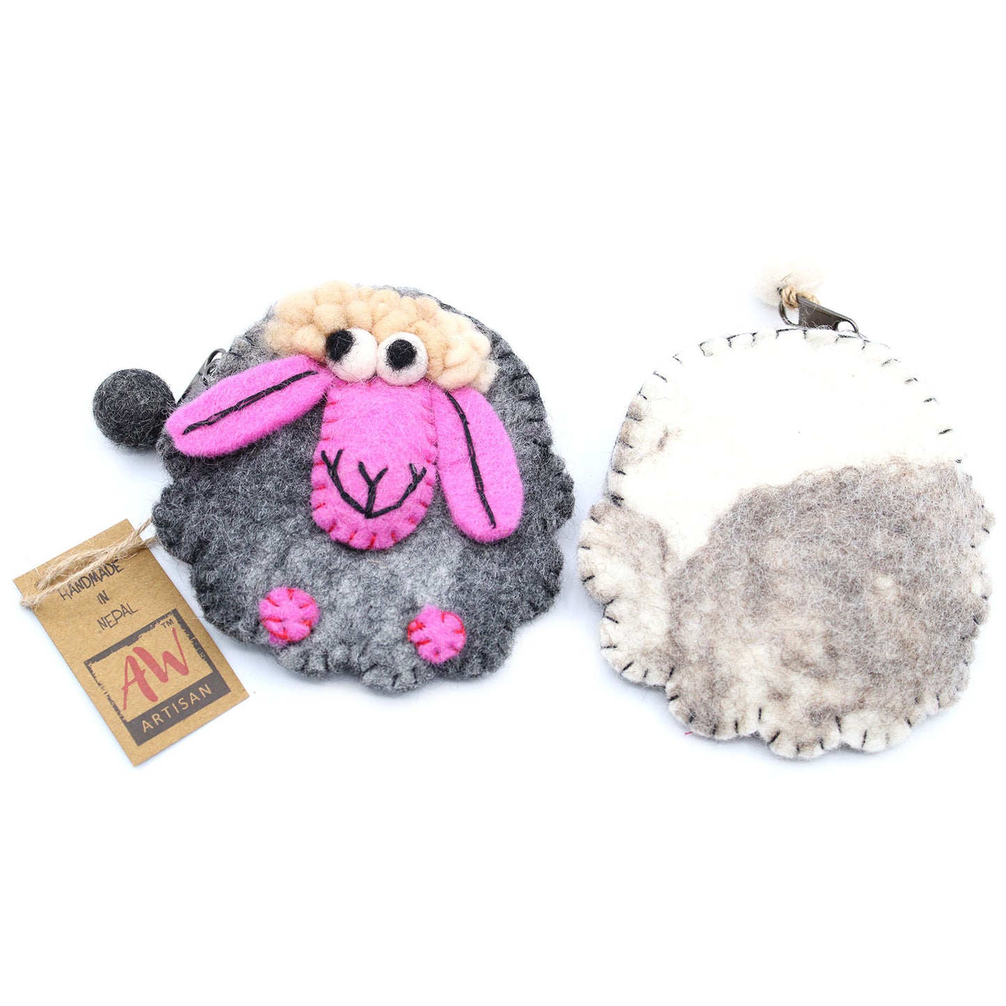 Étui en feutre naturel (assortiment) - Happy Sheep