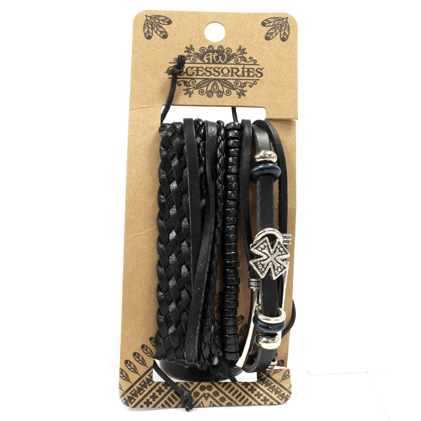 Bracelet homme - Noir (couleur aléatoire)