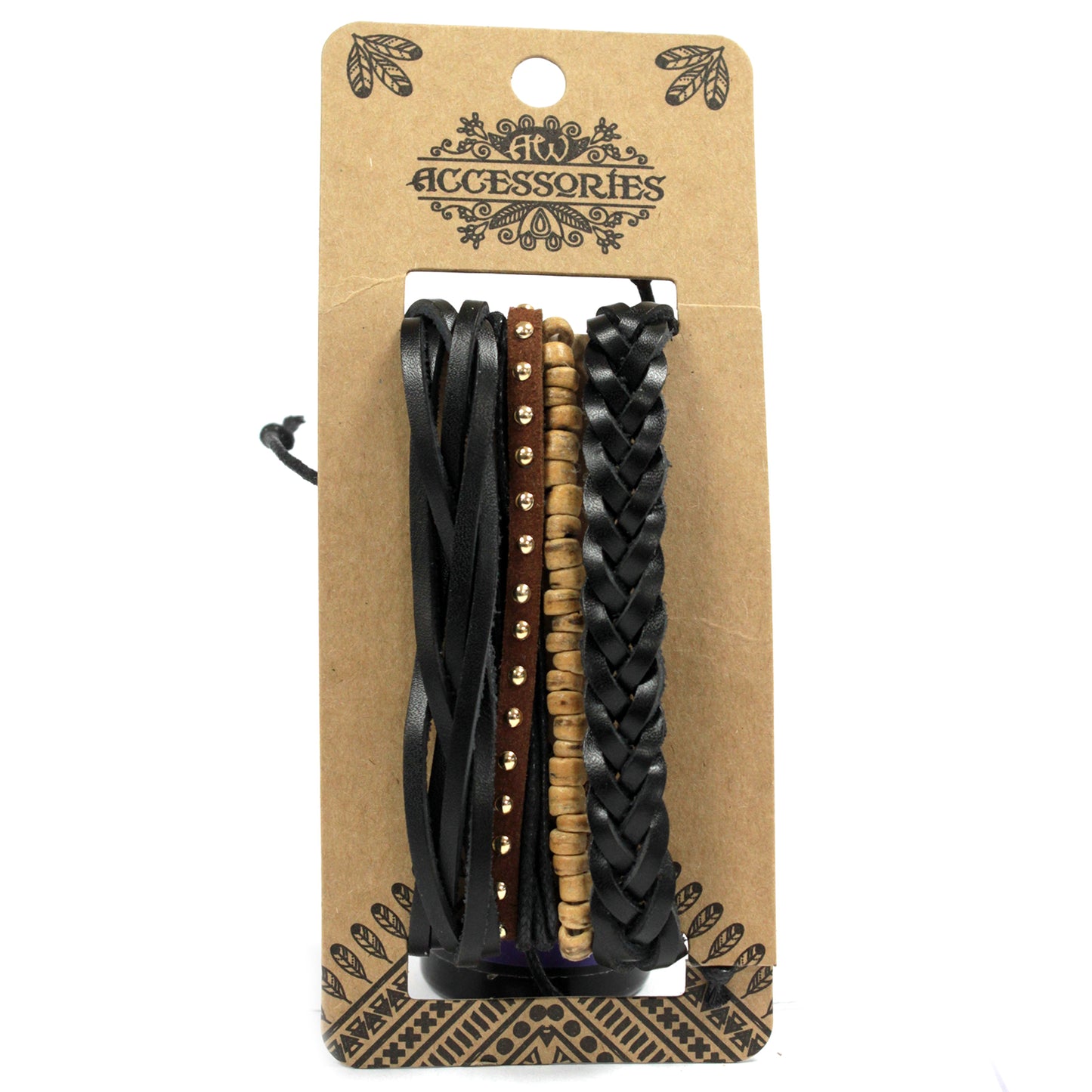 Bracelet homme - Noir (couleur aléatoire)