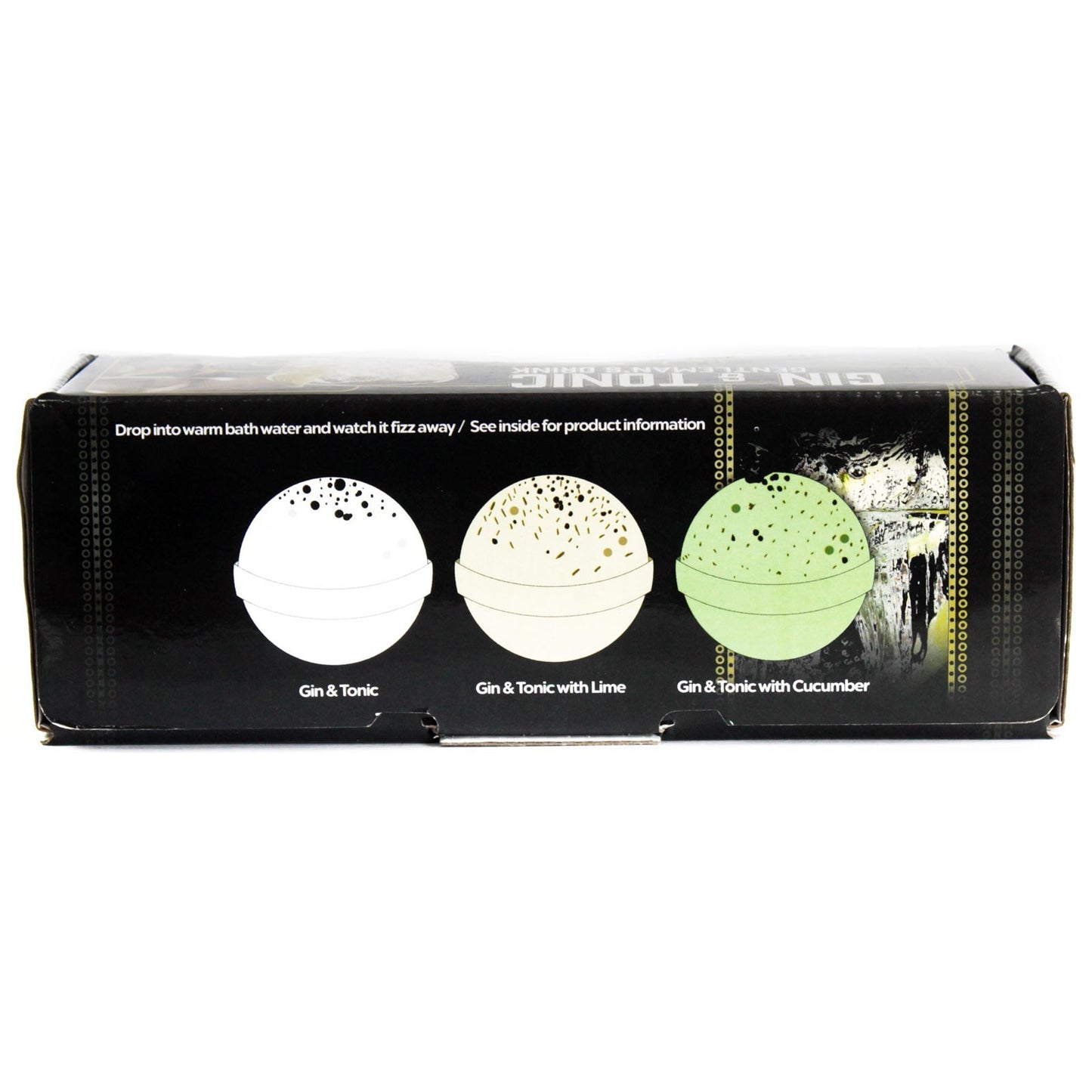 Lot de 3 bombes de bain au gin tonic