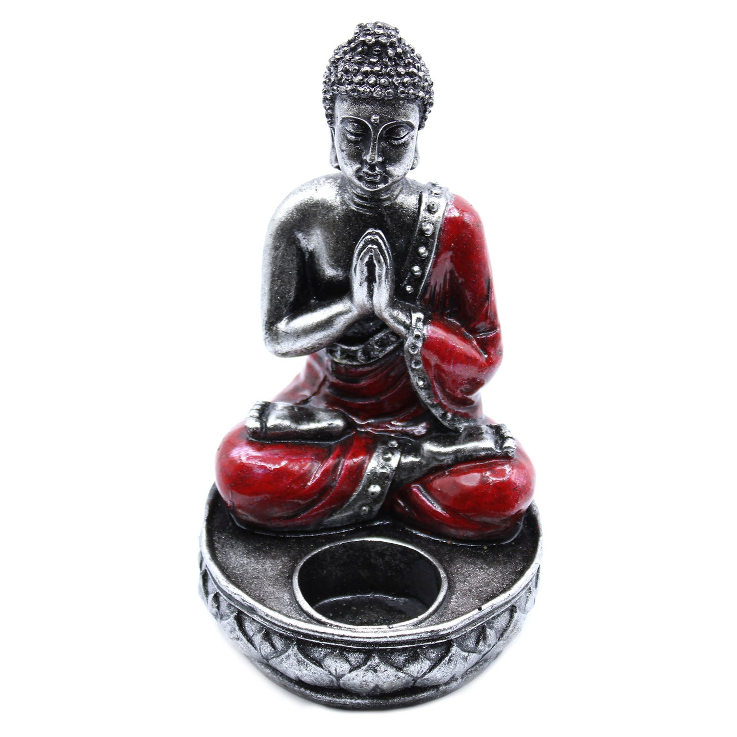 Bougeoir Bouddha - Rouge - Moyen