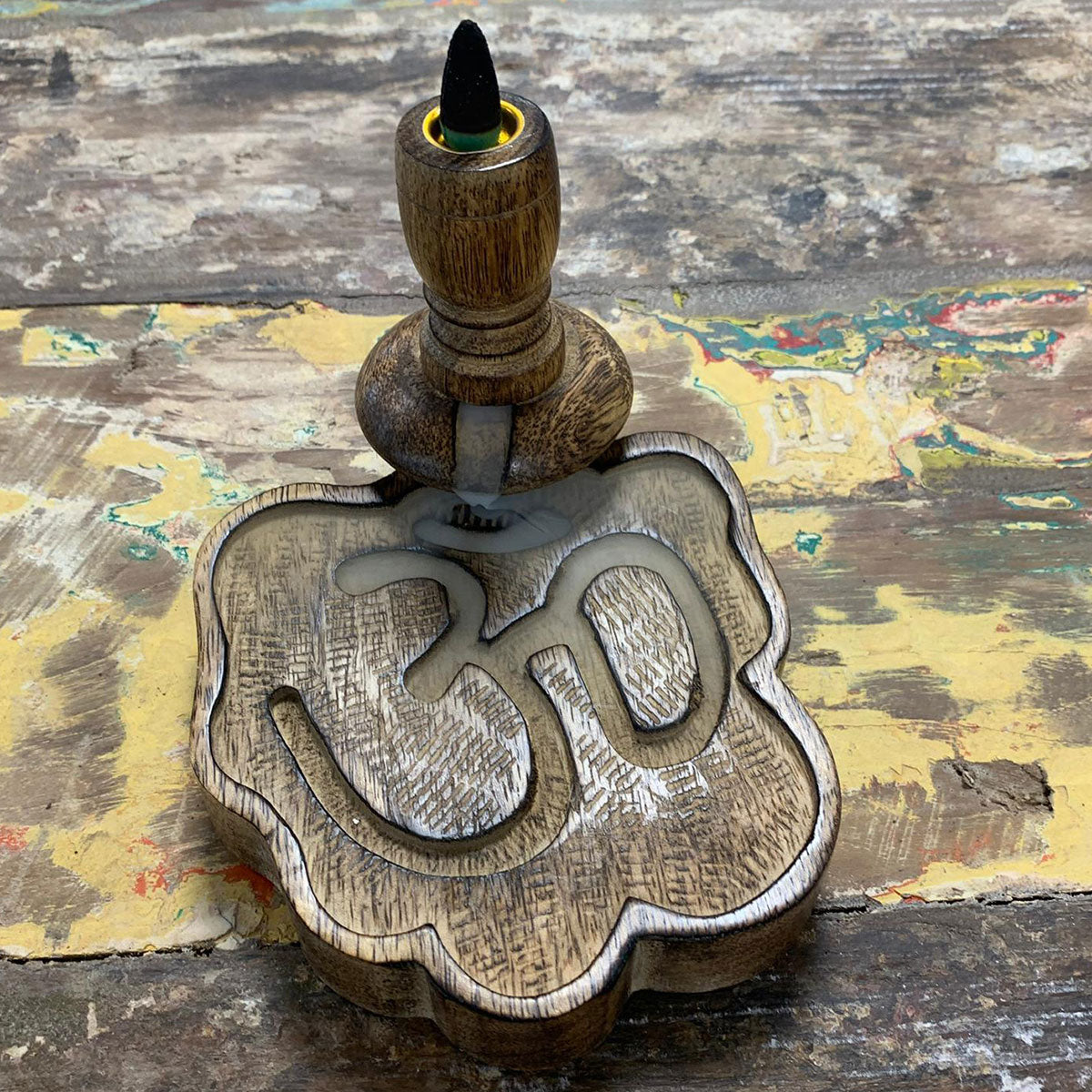 Brûleur inversé SM en bois de manguier - Ohm