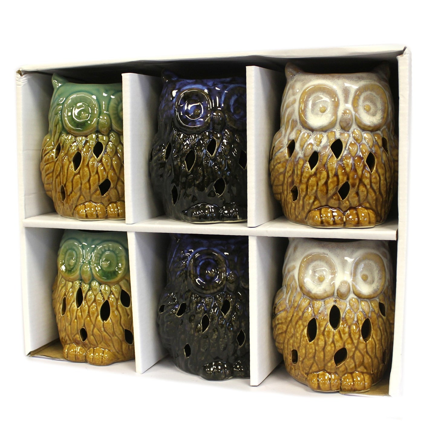Brûleur rustique classique - Hibou (couleurs assorties)