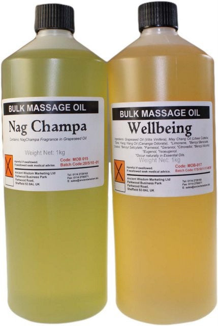 Huile de massage 1 kg - Chaude et revigorante