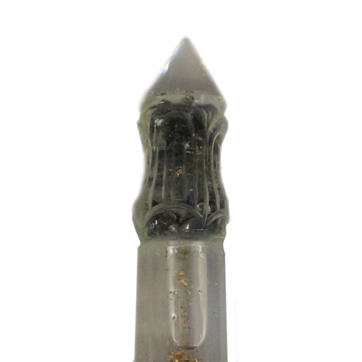 Orgonite-Eau- 14 cm sculptée avec du cuivre et des pierres précieuses