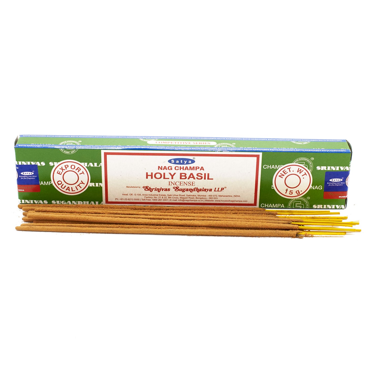 Bâtonnets d'encens Satya 15 g - Basilic sacré