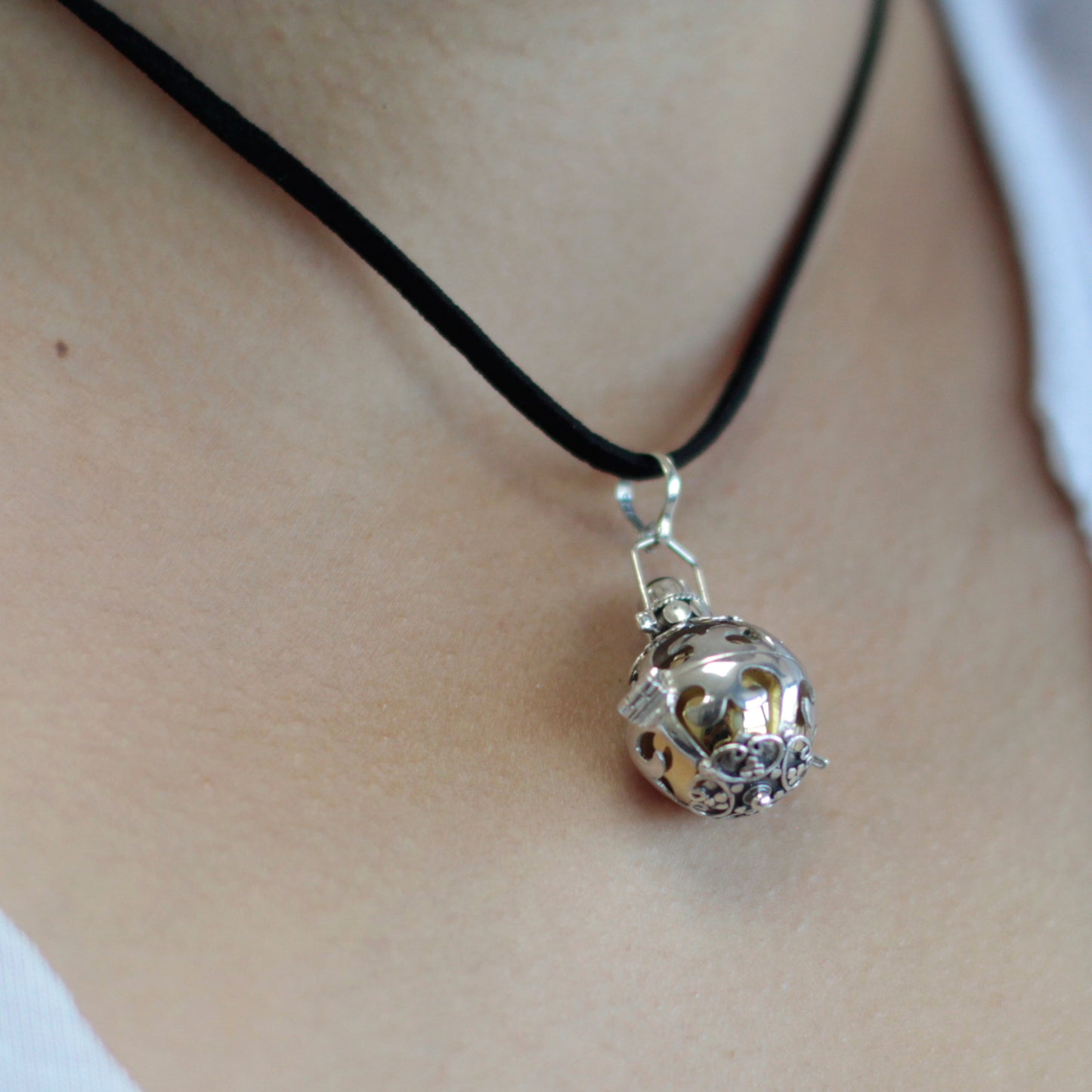 Cloche d'ange en argent - Rêves - 18 mm